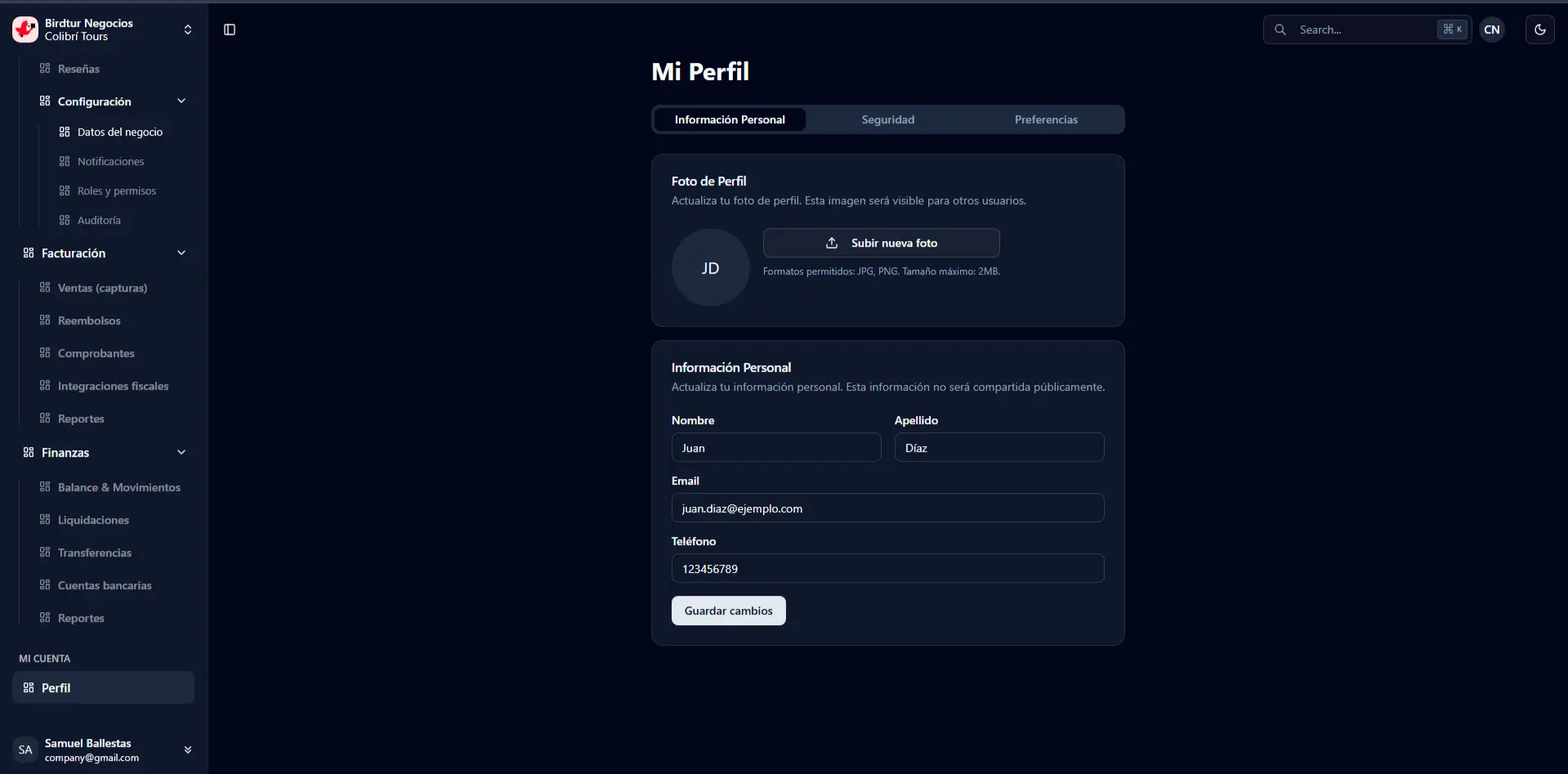 Login y Perfil - Imagen 2